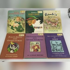 Vintage 1950's Dandelion Library Children's Books  Two-sided Flip Books (Lot)